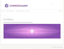 Tablet Screenshot of chargedwater.com